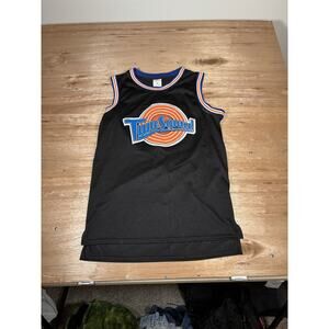 Space Jam Jordan #23 Black Basketball Tank Top w/ Tune Squad Logo Size Medium